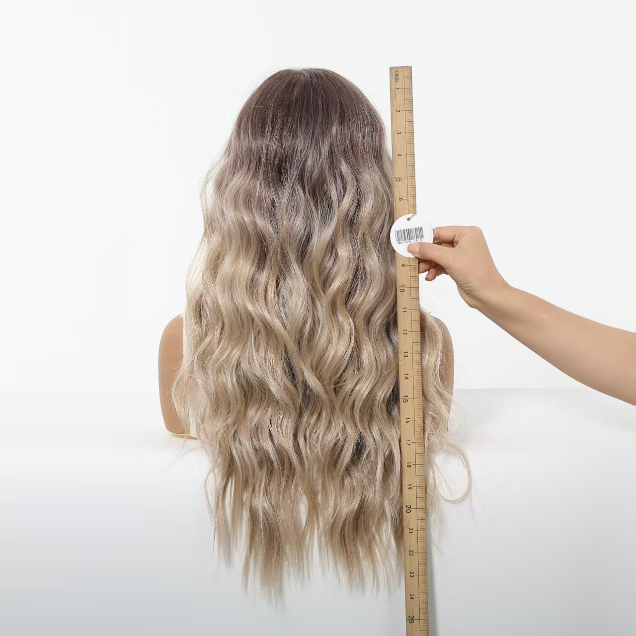 13x6 HD Lace Front Wig – Silky High-Temp Fiber, Pre-plucked Natural Hairline, 24 Inch Body Wave