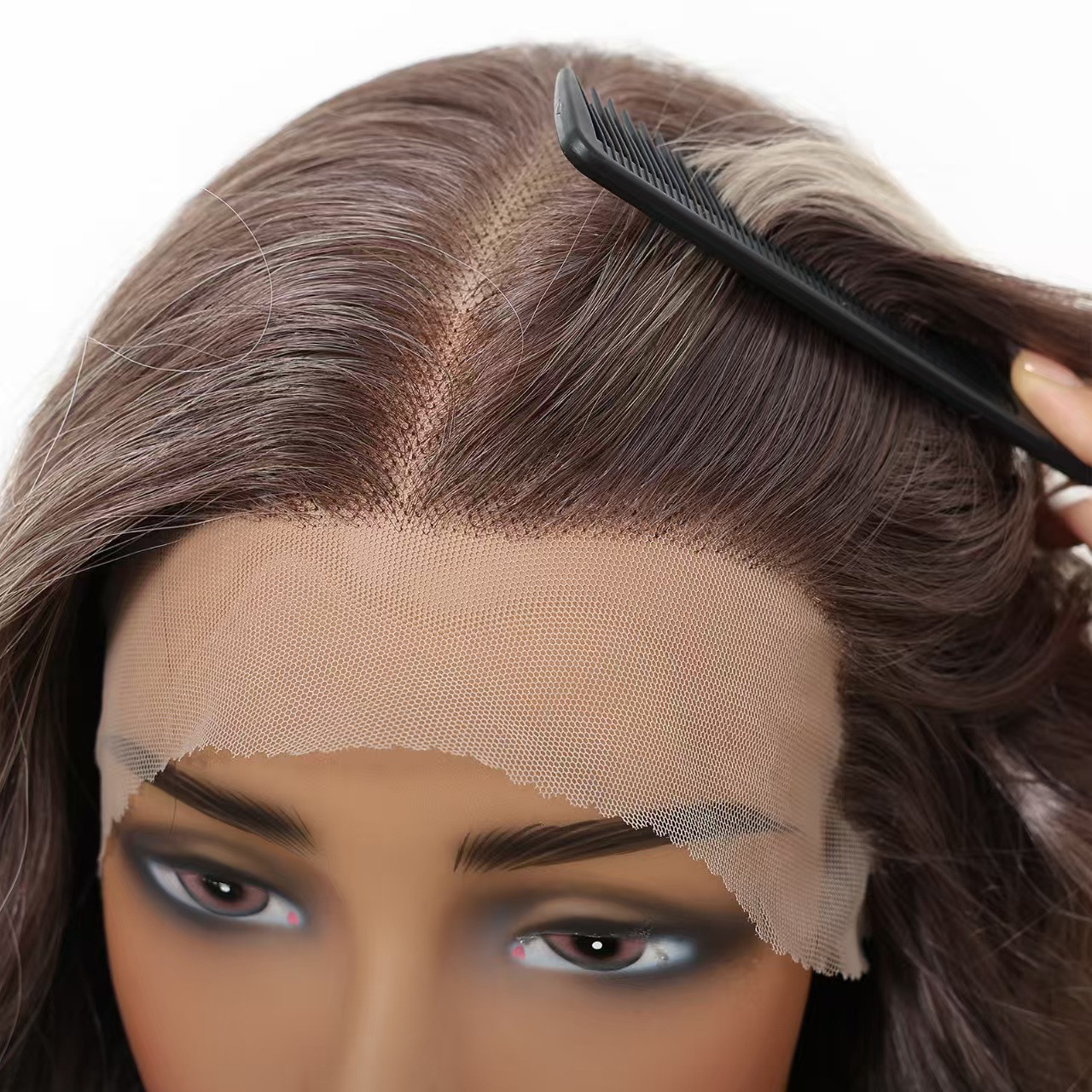 13x6 HD Lace Front Wig – Silky High-Temp Fiber, Pre-plucked Natural Hairline, 24 Inch Body Wave