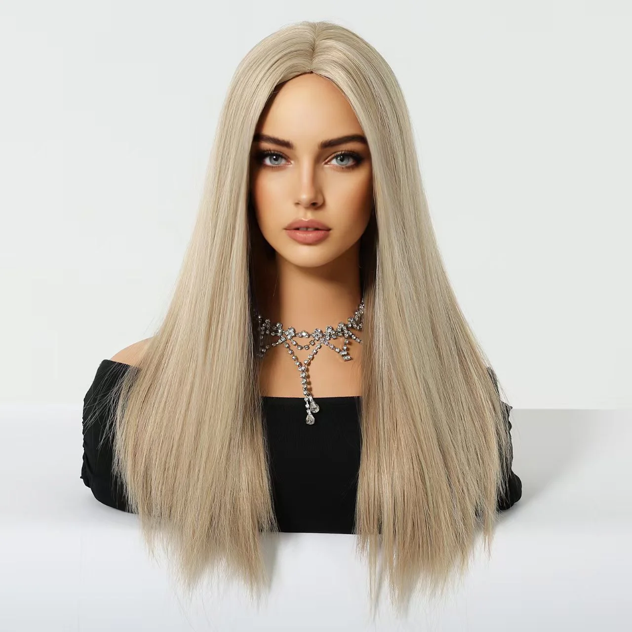 23 Inch Glueless Body Wave Wig – Pre-Plucked Hairline, Elastic Rose Net