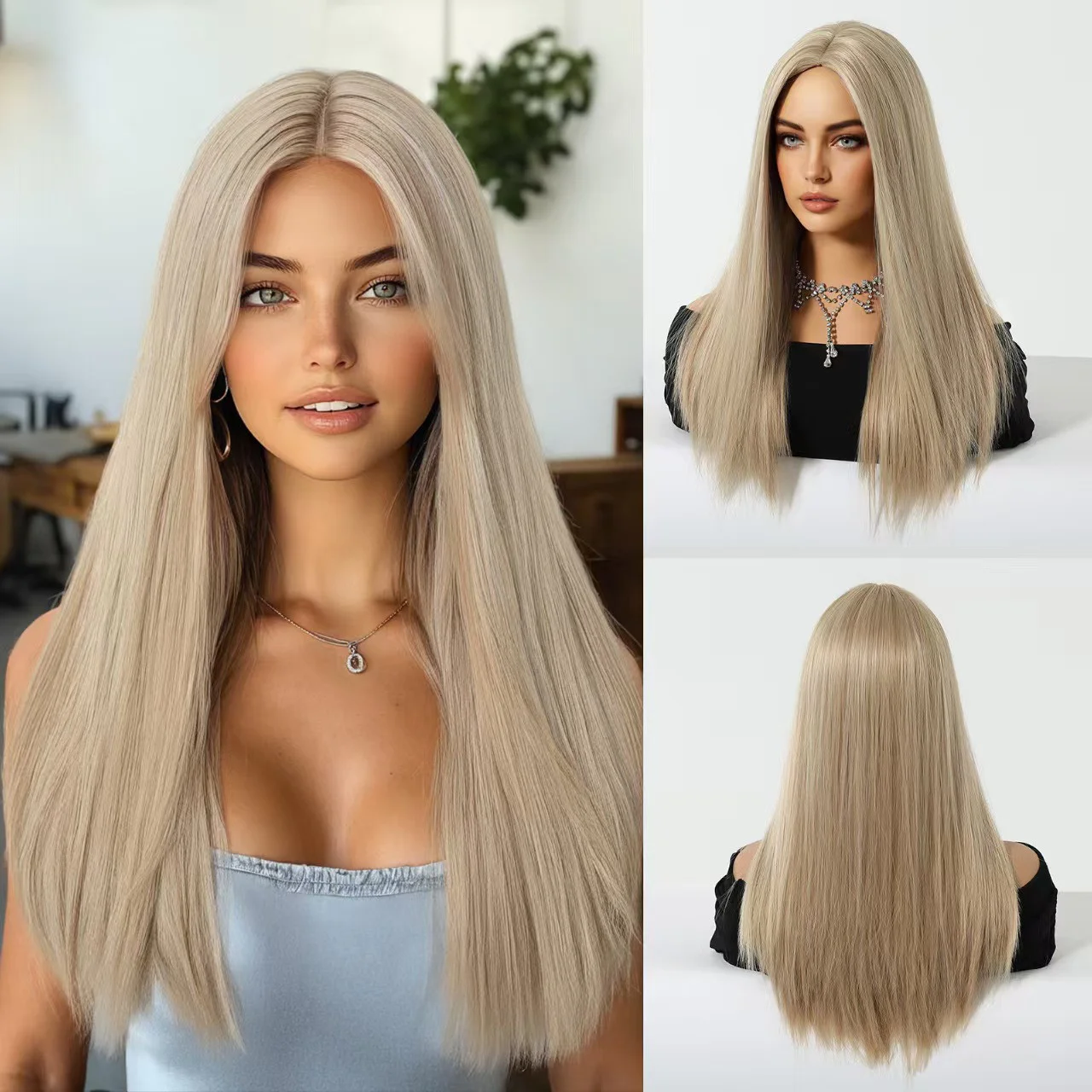 23 Inch Glueless Body Wave Wig – Pre-Plucked Hairline, Elastic Rose Net