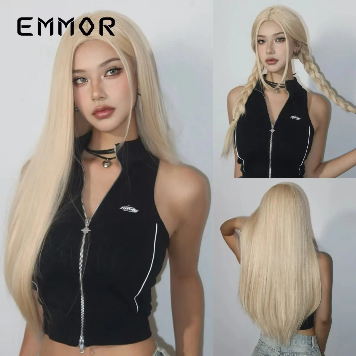 23 Inch Glueless Body Wave Wig – Pre-plucked Hairline, Elastic Rose Net - 图片 13