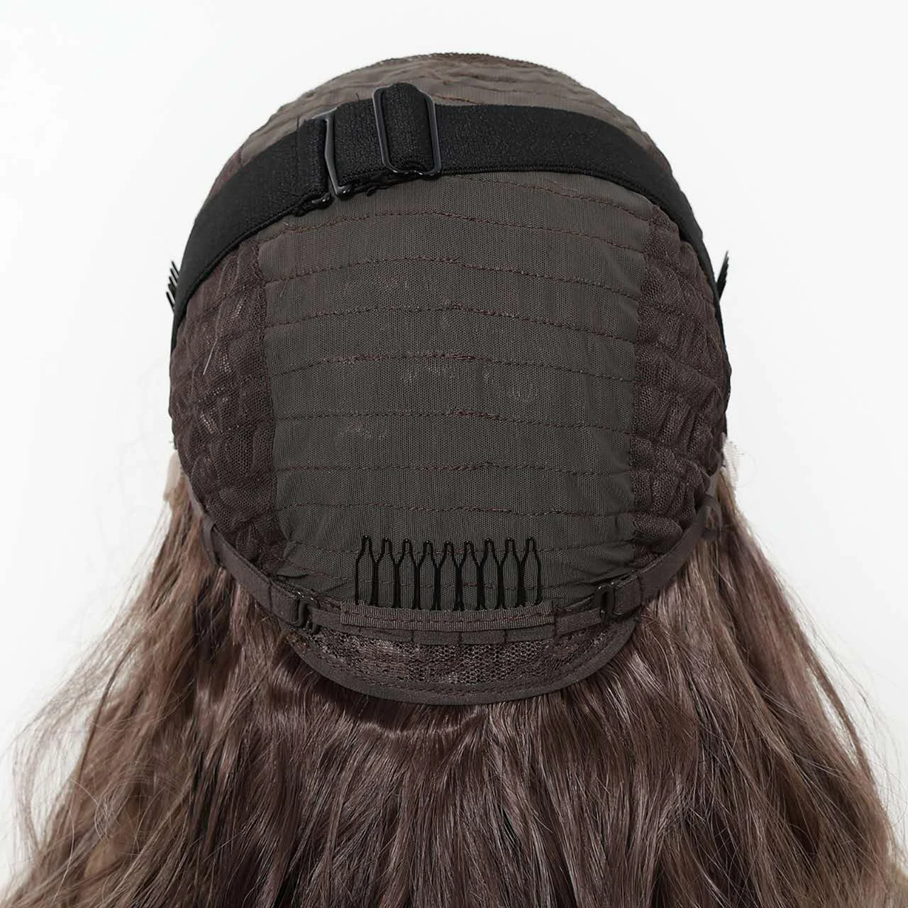 13x6 HD Lace Front Wig – Silky High-Temp Fiber, Pre-plucked Natural Hairline, 24 Inch Body Wave - 图片 6