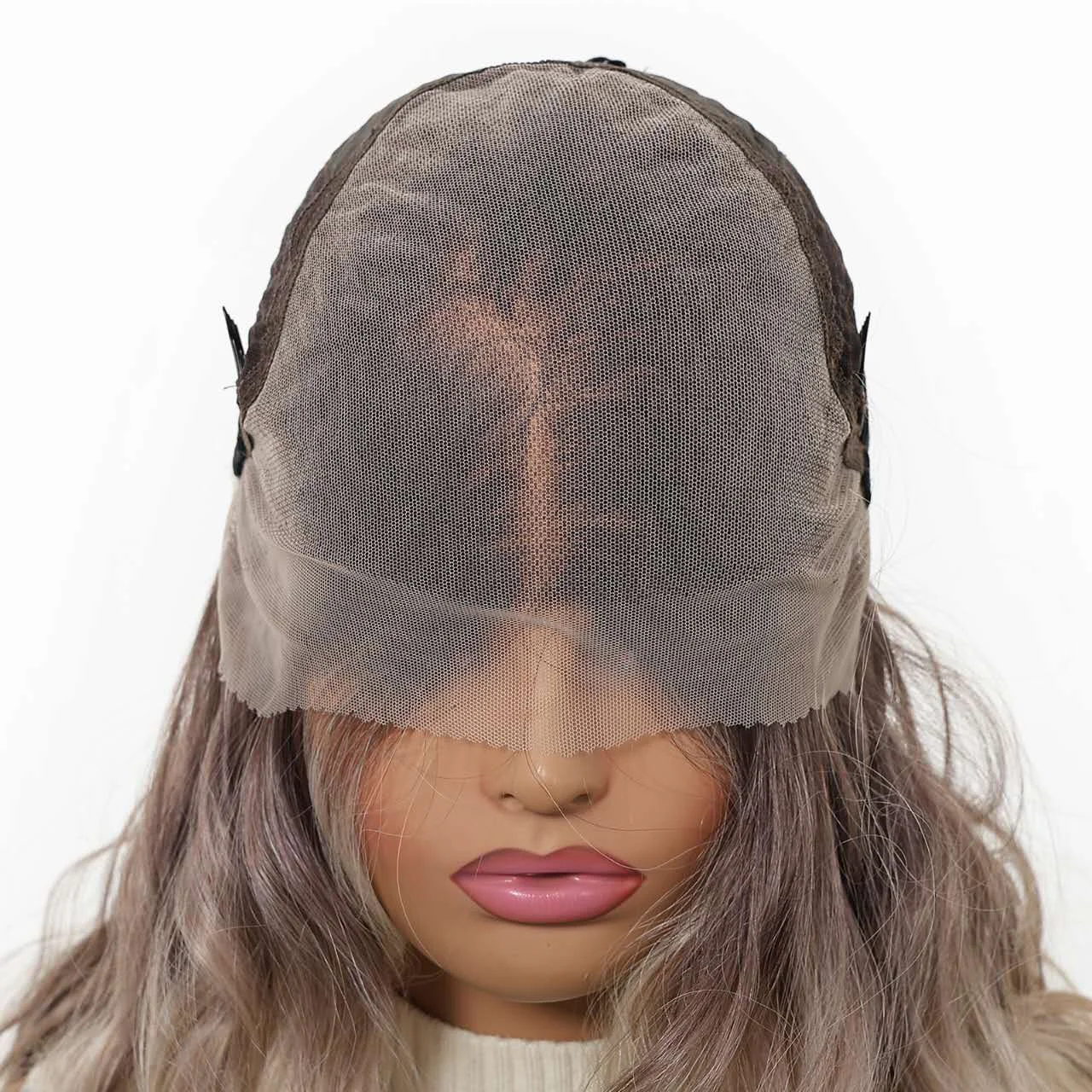 13x6 HD Lace Front Wig – Silky High-Temp Fiber, Pre-plucked Natural Hairline, 24 Inch Body Wave - 图片 4