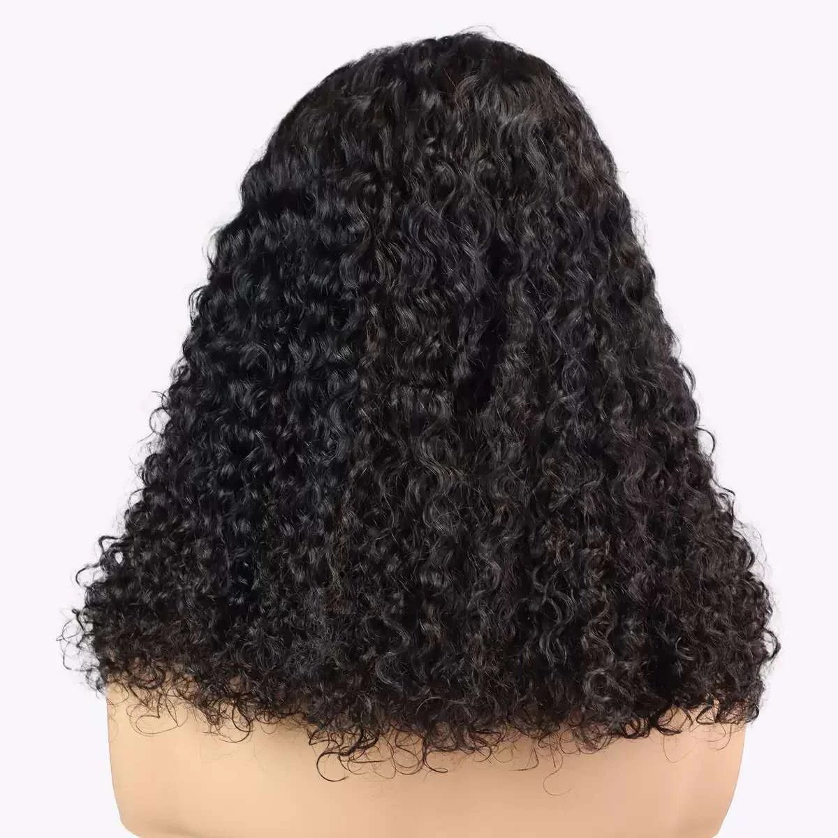 Short Curly Bob Wig 13x4 Transparent Lace Front - Afro Kinky Jerry Curl Bob for Women, Heat Resistant Premium Matte Fiber | The Revive Shop - 图片 2