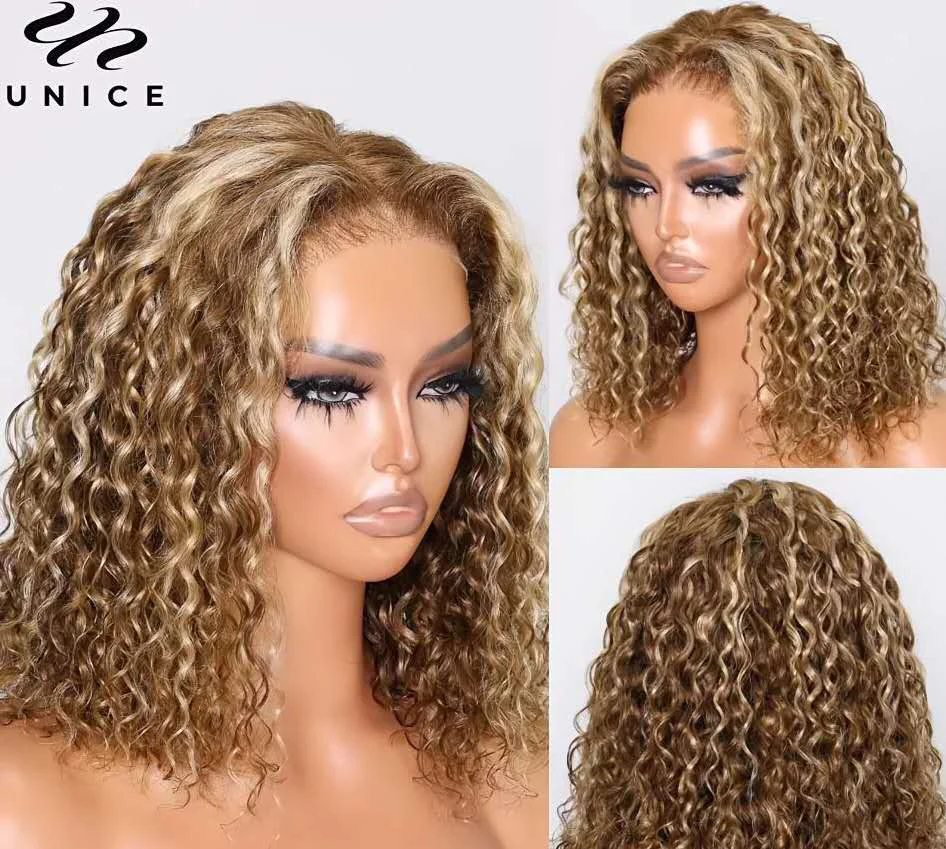 Short Curly Bob Wig 13x4 Transparent Lace Front - Afro Kinky Jerry Curl Bob for Women, Heat Resistant Premium Matte Fiber | The Revive Shop - 图片 6