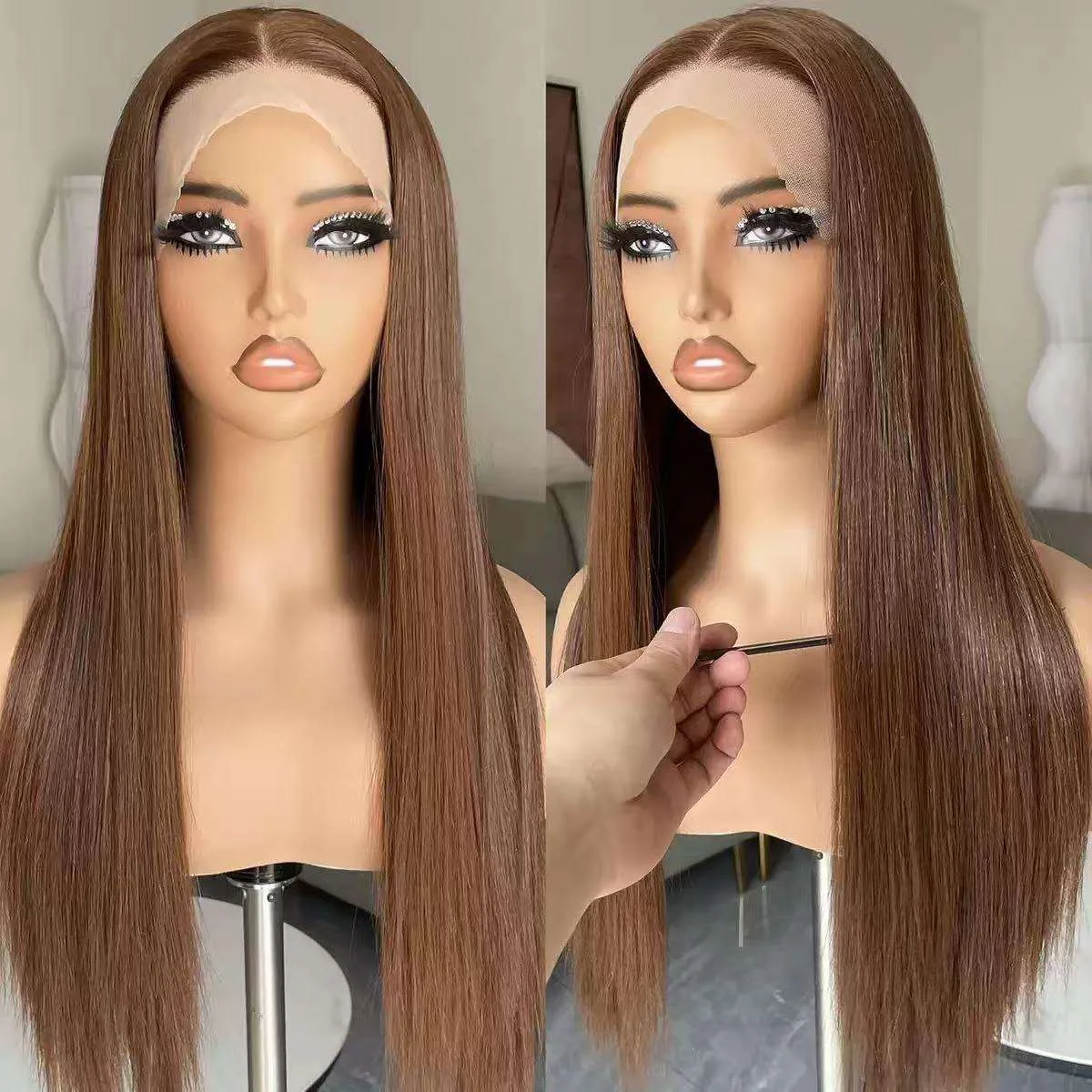 The Pro-Matte Straight Wig – 100% No-Shine, Realistic Long Hair in Minutes - 图片 2